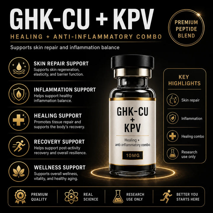 GHK-CU + KPV | Skin Repair & Inflammation Support