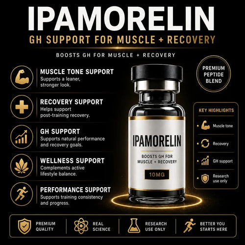 IPAMORELIN | GH, Muscle Tone & Recovery Support