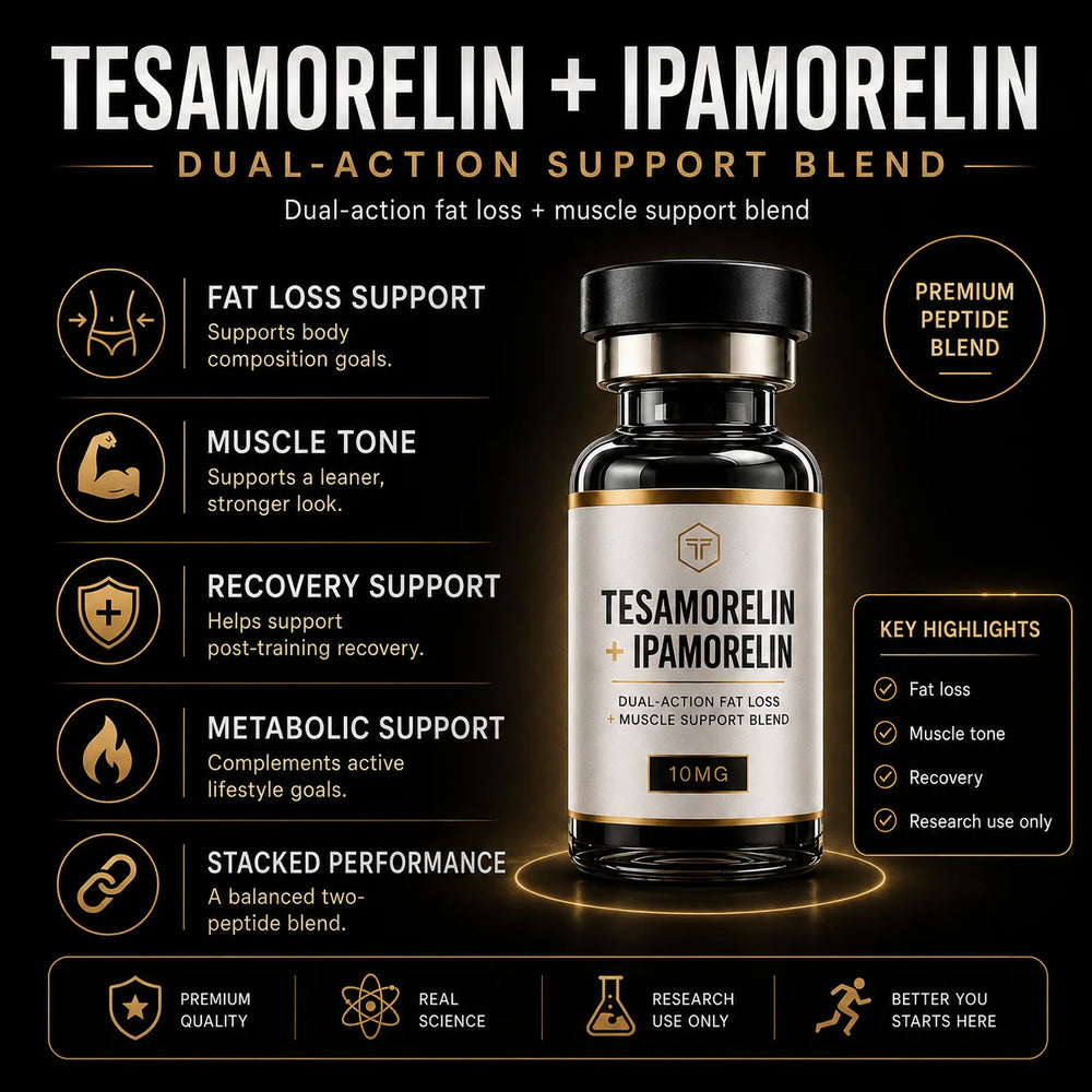 TESAMORELIN + IPAMORELIN | Fat Loss & Muscle Tone Blend