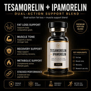 TESAMORELIN + IPAMORELIN | Fat Loss & Muscle Tone Blend